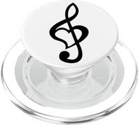 Note de Musique Clé de Sol Cœur Love Lovers & Artists PopSockets PopGrip pour MagSafe
