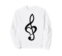 Note de Musique Clé de Sol Cœur Love Lovers & Artists Sweatshirt