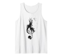 Note de Musique Clef Bass Clef de Sol Tee Amateurs de Musique et Artistes Débardeur