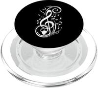 Note de Musique Clef Bass Clef de Sol Tee Amateurs de Musique et Artistes PopSockets PopGrip pour MagSafe