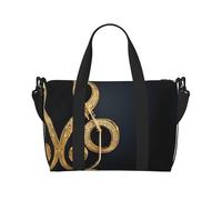 Note de musique dorée avec imprimé étoile brillante tombée, drapeau italien, sac à main polyvalent pour voyage, sac de voyage à bandoulière pour tous vos besoins