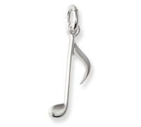Note de musique en argent 925 dimension 2,3 x 0,8 cm pendentif bijou musique