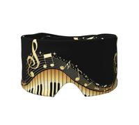Note de musique imprimée pour piano,Masque pour les yeux bloquant la lumière Cache-yeux et cache-oreilles pour le sommeil