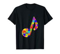 Note de musique Jigsaw Clef Autisme Puzzle T-Shirt