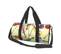 Note de Musique pour Violon, Sac de Voyage de Grande capacité, Sac à Main Rond, Sac de Voyage de Sport, fourre-Tout, Sac de Fitness