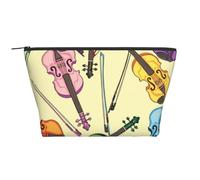 Note de Musique pour Violon, Trousse de Toilette Trousse de Maquillage Sac à cosmétiques Trousse de Toilette de Voyage Portable