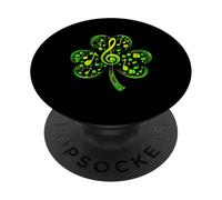 Note de Musique Trèfle Trèfle Musique Professeur St Patrick PopSockets PopGrip Adhésif