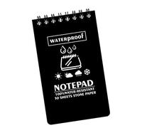 Note de poche étanche - Bloc-notes de voyage en, Journal Field | Tampon d'écriture tout temps avec conception de liaison supérieure, livre mémo compact pour la randonnée, prise de not
