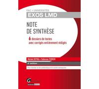Exos LMD - Exercices corrigés de note de synthèse