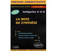 Note de synthèse (La) - catégories A et B - Jean-Pierre Sabio - Ellipses - broché - Livre
