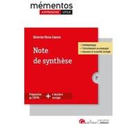 Note de synthèse Séverine Visse-Causse (Auteur)