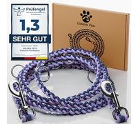 Note de test : très bien - laisse pour chien réfléchissante I 2 m, réglable, résistant aux intempéries et indéchirable jusqu'à 250 kg I laisse paracorde, laisse de cou I petits - grands chiens