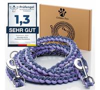 Note de test : très bien - laisse pour chien réfléchissante I 2 m, réglable, résistant aux intempéries et indéchirable jusqu'à 250 kg I laisse paracorde, laisse de cou I petits - grands chiens