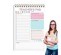 Note 'enseignant - Notepadi d'appréciation 'enseignant | 50 feuilles de professeurs de choses de pour les choses de | 5,8 x 8,3 pouces de mémo organisateur jumeau plan