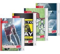 Note Fontaine 1046950 Homework Feed F & Mute Clever Lazy (A5, 56 feuilles, couverture plastique, 4 motifs F & uuml ; R Boys) - classé.