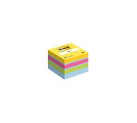 Post-it Bloc cube de notes adhésives 2051-U 51 mm x 40 mm bleu ultra, jaune ultra, vert ultra, rose ultra 400 feuille(s)