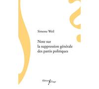Note sur la suppression générale des partis politiques