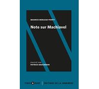 Note sur Machiavel
