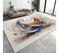 Note Tapis de Salon Petit 120x170 cm 3D Musique Art Tapis de Chambre Flanelle Antidérapant Lavable Poil Court Rug pour Salon Chambre Q-31