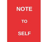 NOTE TO SELF - RED