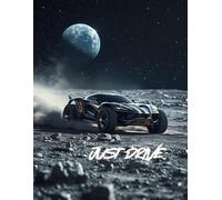 NOTEBOOK 100 pages moon car: JUST DRIVE