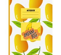 Notebook: A notebook with mango design and yellow,green&white theme color