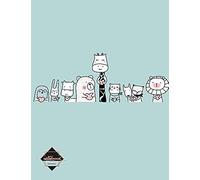 Notebook: Animals And Friend On Blue Cover And Dot Graph Line Sketch Pages, Extra Large (8.5 X 11) Inches, 110 Pages, White Paper, Sketch, Notebook Journal