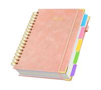 Notebook - Bloc en spirales de 10,04 pouces | Organisateur de papier PVC - 970 G Planificateur du journal avec 300 pages Les lames de division amovibles pour les études scolaires travaillent à la