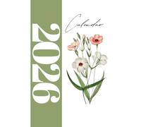 notebook calendar 2026 weekly planner Week starts on Monday: lined journal paper flowers 8.5 x 11