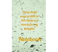 Notebook: Every single page written in this diary is a canvas for my thoughts
