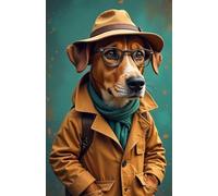 Notebook , exercise book College graph Paper For School, College, Office, Work, Students, 90 page: Detective Dog Cover: Detective Dog Cover