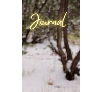 Notebook: Gold and Snow Original Photography | Blank 5 x 9, Journal, Notebook, Diary