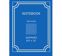 Notebook: GRID PAPER | 100 Pages | 8.5" x 11" | Mint Cover Edition