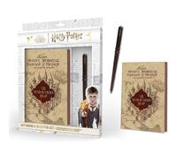 Notebook Harry Potter + pyramide de pyramide de stylo en baguette