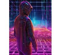 Notebook in lines. Cover with electric and electronic motifs.