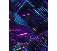 Notebook in lines. Cover with electric and electronic motifs.