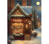 Notebook: James 1:17 Christmas Candy Shop of Blessings: Journal: Gratitude and Joy Holiday Memories