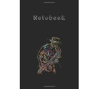 Notebook: Jazz Saxophone Player Colorful Abstract Art Sax Musician Fan Medium Size 6'' X 9'' Cello Notebookwhite Paper Blank Journal With Black Cover 116 Pages For Men And Women