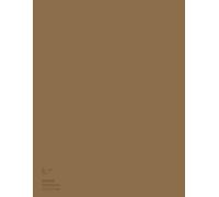 Notebook Journal: Sketchbook, 8.5 X 11 Inches, Large Size, 120 Blank Plain Pages, Cream Eco-Friendly Paper, Matte Finished Soft Cover, Classic Collection 72/120 Raw Umber