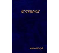 Notebook - minimalist style: Your Perfect Notebook: Elegance in Gold & Dark Tones - Designed for Everyday Use