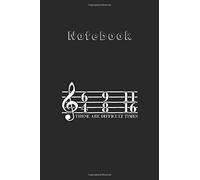 Notebook: Music Lover Clef These Are Difficult Times Medium Size 6'' X 9'' Cello Notebookwhite Paper Blank Journal With Black Cover 116 Pages For Men And Women