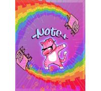 Notebook : "NOTE" A CAT On Pink with glitch Effect Background, Large Blank For Girls, 129 Pages, 8.5" x 11": GET THIS NOTEBOOK "NOTE "TO YOUR DAUGHTER / lover as a gift