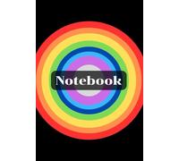 Notebook, overlapping of colors circle cover: 6x9inch,100pages dash line, paperback