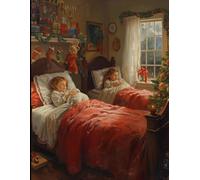 Notebook: Peaceful Christmas Eve Dreams: Journal: Restful Nights and Holiday Blessings Inspired by Proverbs 3:24