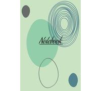 Notebook: Simple blue notebook with circles and line