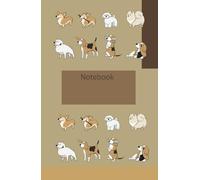 Notebook : Sketch Book 8.5 x 5.5 con hojas blancas y tapa dura para los amantes de los perros: Note Book 8.5 x 5.5 con hojas blancas y tapa dura para ... de colores inspirada en las estaciones