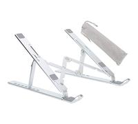 Notebook Stand en Informatique Pliable avec Une Bande Anti-intercarneuse Triangulaire Robuste sous Forme d'alliage en Aluminium + Silicone + Silicone