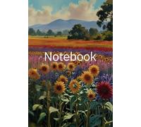 notebook: The cover of the book is a beautiful natural flower drawing.