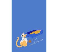 notebook Think outside the box with cats, 123 pages of "6x9"
