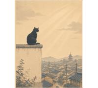 Notebook Ukiyo-e cat art